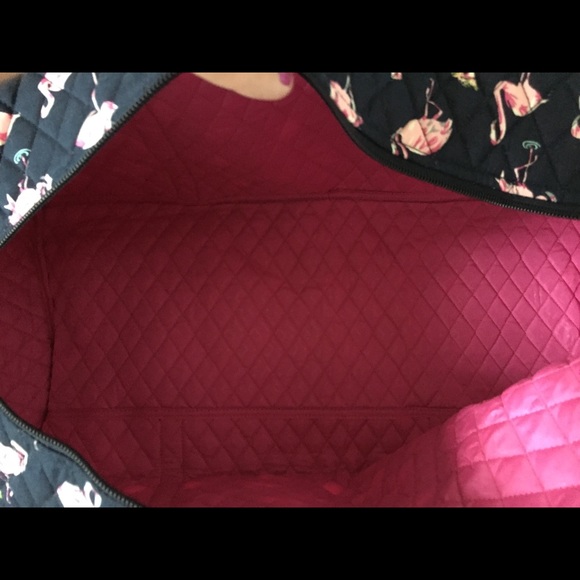 New Vera Bradley large duffle bag FLAMINGO - Picture 7 of 7